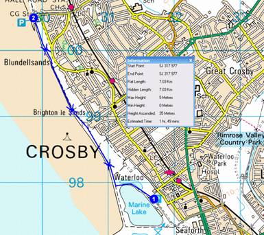 Map of Crosby Beach
