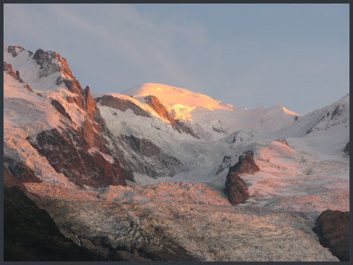Mont Blanc from Chamonix - 7/9/09