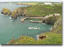 View down to Mullion cove