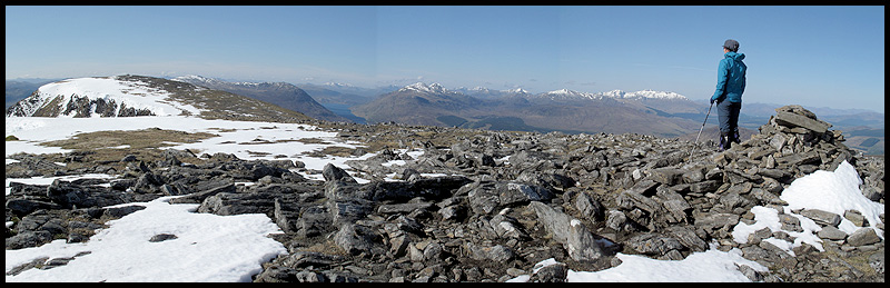 Panorama from Beinn a' Chaorainn