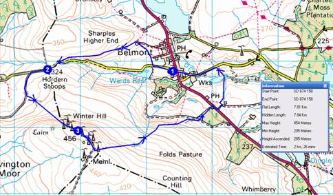Winter Hill route