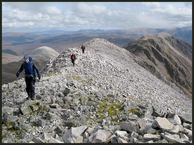On the Beinn Liath Mhor ridge in Torridon