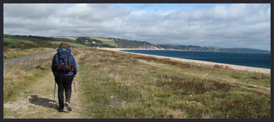 Striding off from Torness
