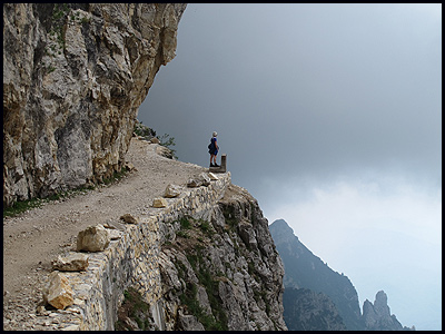 On the E5 in the Dolomite Mountains