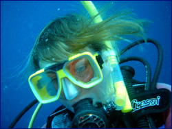 Fiona studying something!