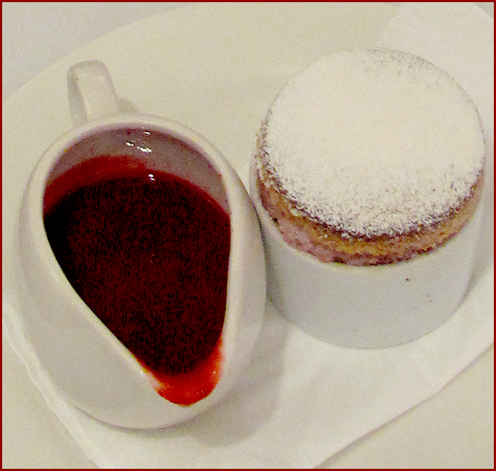 Raspberry souffle