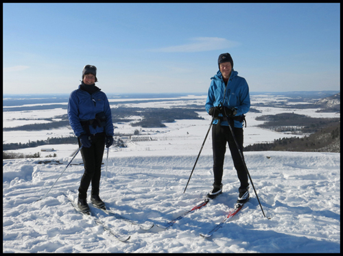 Sue and Martin at Champlain Lookout