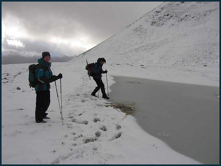 Alastair tests the ice - and gets wet...