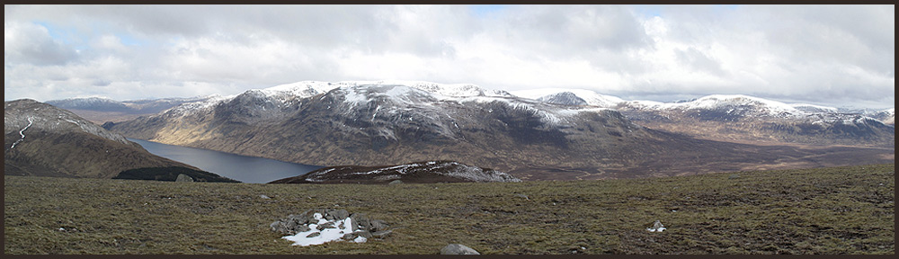 Ben Alder from the ascent of Beinn Udlamain