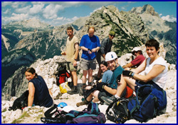 Alys, Chris, Rupert, Catherine, Don, Richard & Liz at the top