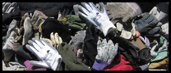 "Mixed gloves"