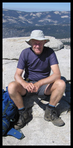 Worried, on Half Dome summit