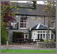...and around the corner you find The George, Hartington