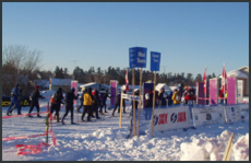 The start on Sunday at Montebello