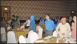 Delegates singing!