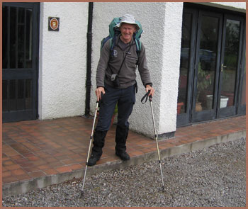 Setting off from the Strathcarron Hotel