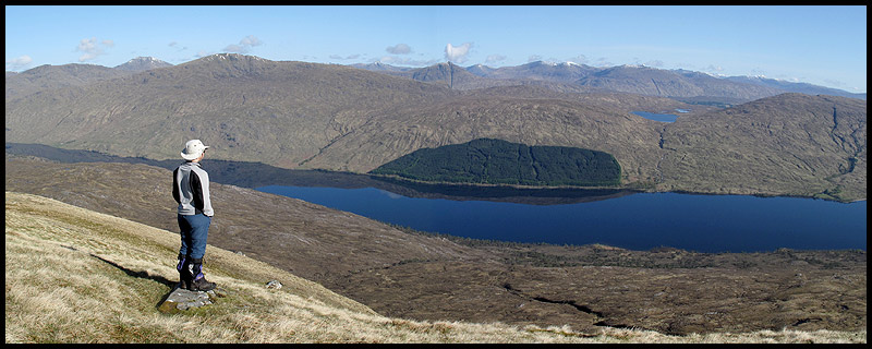 Sue looks out over Loch Arkaig