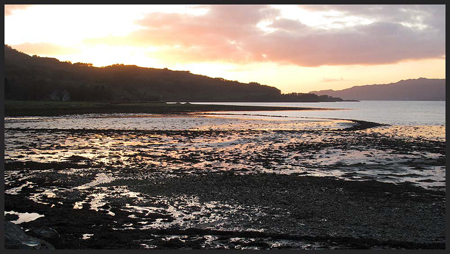Sunset over Upper Loch Torridon from Annat