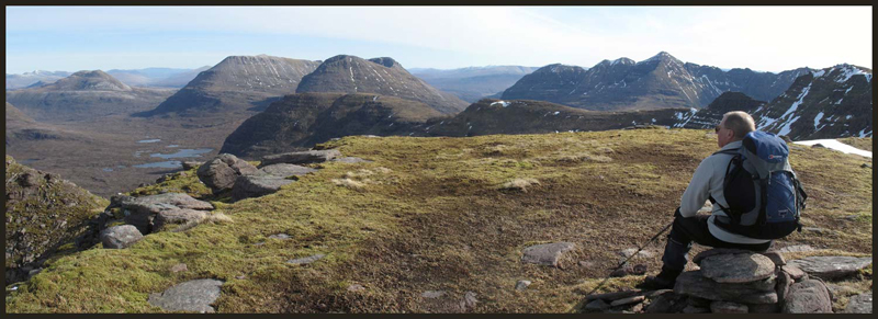 Panoramic view from Beinn Dearg
