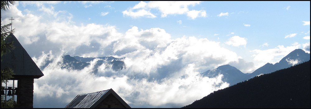 The view from our bedroom window at Arnoga