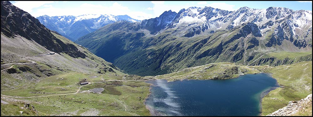 The start of the descent from Passo Gavia