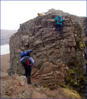 Scrambing on Stac Pollaidh