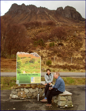 Lunch below Stac Pollaidh