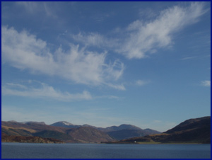 Dawn view along Loch Broom