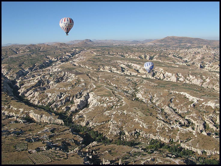 Sue goes ballooning in Cappadocia