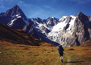 Approaching Refugio Walter Bonatti, Italy